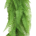 Artificial Extendable Hanging Bright Green Hanging Fern Bush Vine UV Resistant 55cm