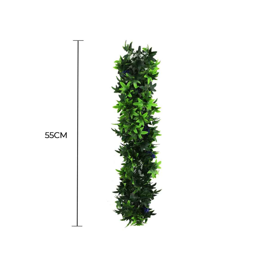 Artificial Extendable Hanging Bright Green Ivy Bushy Vine UV Resistant 55cm