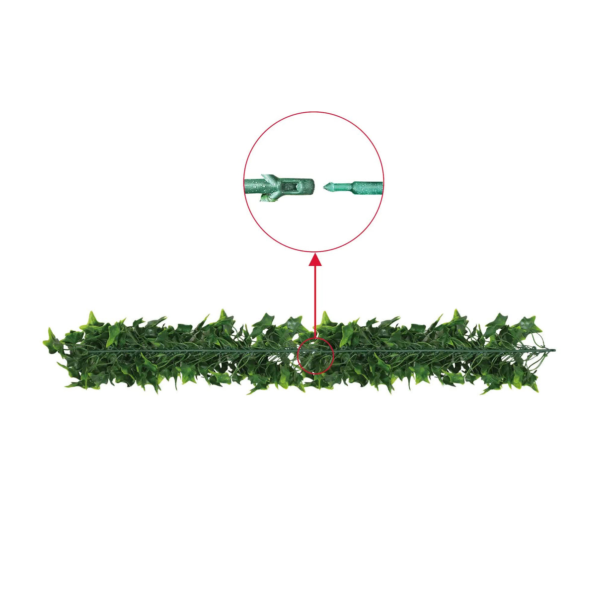 Artificial Extendable Hanging Bright Green Ivy Bushy Vine UV Resistant 55cm