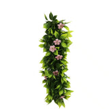Artificial Extendable Hanging Pink Flowering Violet Garland UV Resistant 55cm - Front View