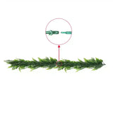Artificial Extendable Hanging Bracken Fern Garland UV Resistant 55cm - Top-Down View