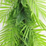 Artificial Extendable Hanging Tropical Palm and Fern Vine 55cm UV Resistant - Top-Down View