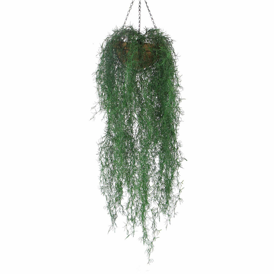 Long Hanging Artificial Spanish Moss Basket 135cm UV Resistant