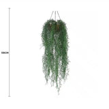 Long Hanging Artificial Spanish Moss Basket 135cm UV Resistant - Front View