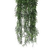 Artificial Hanging Fern Basket UV Resistant 35cm x 140cm - Top-Down View
