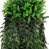 Artificial Hanging Fern Basket UV Resistant 26cm x 135cm - Top-Down View