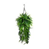 Artificial Hanging Fern Basket UV Resistant 45cm x 125cm - Side View