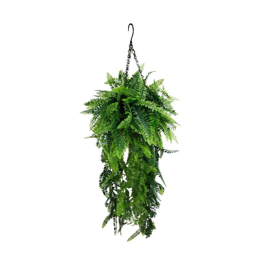 Artificial Hanging Fern Basket UV Resistant 45cm x 125cm