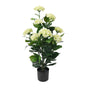 Premium Artificial Flowering White Hydrangea Tree 90cm UV Resistant