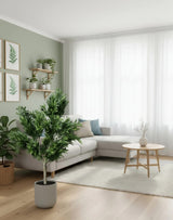Premium Artificial Olive Tree 130cm UV Resistant - Top-Down View