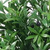 Premium Artificial Olive Tree 130cm UV Resistant - 45-Degree Angle