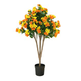 Flowering Yellow and Orange Bougainvillea Tree 120cm UV Resistant - Side View