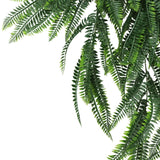 Artificial Mixed Green Bracken Fern 85cm UV Resistant - Top-Down View