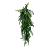 Artificial Mixed Green Bracken Fern 85cm UV Resistant - 45-Degree Angle