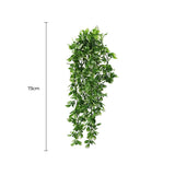 Artificial Mixed Green & White Hanging Jasmine 73cm UV Resistant