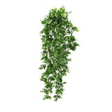 Artificial Mixed Green & White Hanging Jasmine 73cm UV Resistant - Front View