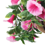 Artificial Petunia Hanging Basket UV Resistant 28cm - Front View