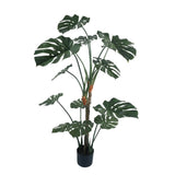 Premium Potted Monstera Split Leaf 150cm UV Resistant - 45-Degree Angle
