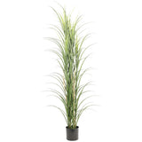 Premium Potted Artificial Long Grass (Yucca Grass / Reed Grass) 180cm UV Resistant - Front View