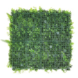 Verdant Fern Artificial Vertical Garden / Green Wall Panel 1m x 1m UV Resistant - Side View