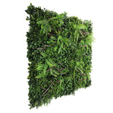 Verdant Fern Artificial Vertical Garden / Green Wall Panel 1m x 1m UV Resistant - 45-Degree Angle