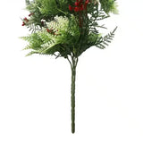 Artificial Hanging Christmas Myrtle and Flowering Holly UV Resistant 78cm - Front View