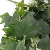 Artificial Nearly Natural Draping Hanging Dense Ivy Bush 90cm - Top-Down View