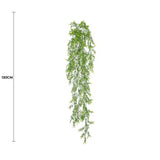Artificial Dense Hanging Evergreen Plant (two-tone) UV Resistant 130cm - Front View