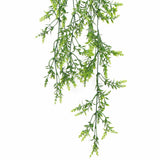 Artificial Dense Hanging Evergreen Plant (two-tone) UV Resistant 130cm - Top-Down View