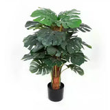 Premium Artificial Monstera Deliciosa Tree 100cm - Front View