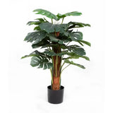Premium Artificial Monstera Deliciosa Tree 100cm - Side View