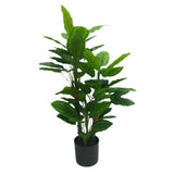 Premium Artificial Cordyline Fructicosa Green / Ti Plant 90cm - Top-Down View