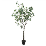 Artificial Eucalyptus Tree (Red Box Eucalyptus Polyanthemos) 150cm - Side View