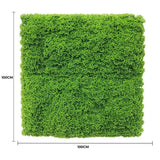Fresh Natural Green Artificial Moss / Green Wall UV Resistant 1m x 1m