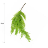 Hanging Fresh Green Boston Fern UV Resistant 80cm - Front View