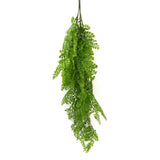 Hanging Native Green Dense Maiden Hair Fern Bush UV Resistant 80cm - Front View