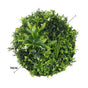 Slimline Flowering White Artificial Green Wall Disc UV Resistant 75cm (Black Frame)