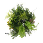 Premium Hanging Artificial Plant Arrangement with Gold Frame 40cm (Limited Edition)