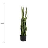 Artificial Snake Plant Sansevieria UV Resistant 85cm - Front View
