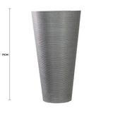 Decorative Large Modern Grey Round Planter 71cm
