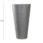 Decorative Large Modern Grey Round Planter 71cm