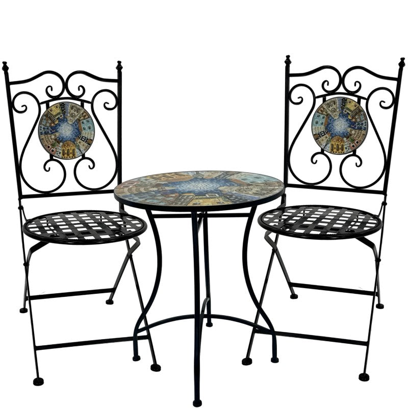 Citta 3pc Settings Table Chairs