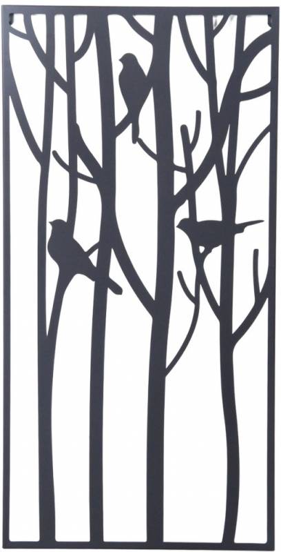 Bird In The Trees Metal Wall Art 40x78cm