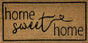 Large Home Sweet Home Doormat Door Mat 90x45cm