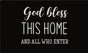 God Bless This Home Doormat Door Mat 60cm