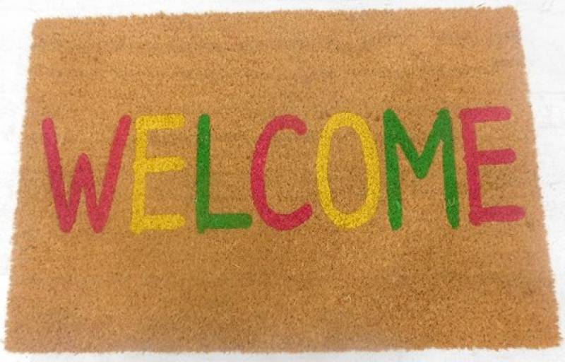 Rainbow Welcome Doormat 60x40cm