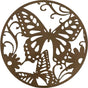 Set 2 Butterfly Metal Wall Art 51x51cm