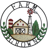 Farmhouse Metal Wall Art 56x56cm