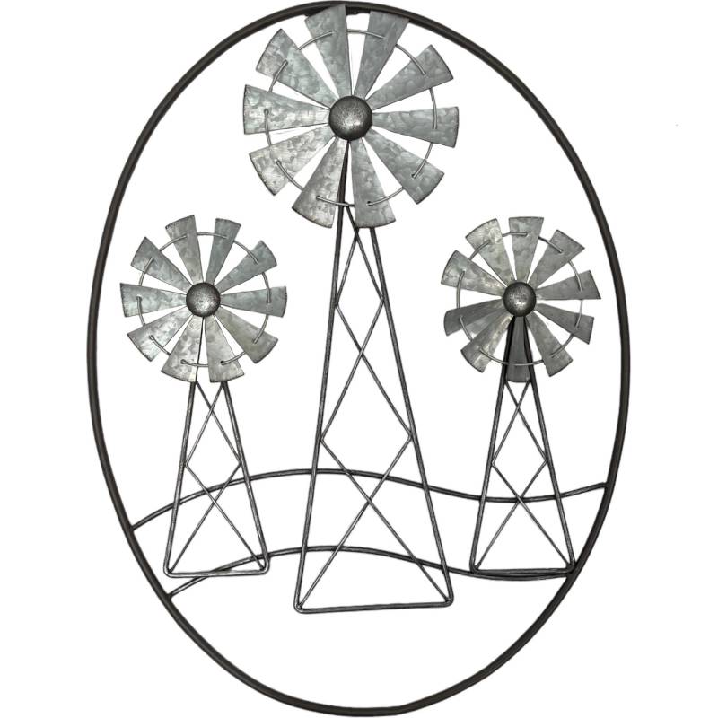 Windmill Trio Wall Art 46x61cm