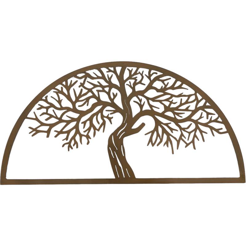 Semi Circle Tree Wall Art 80x40cm
